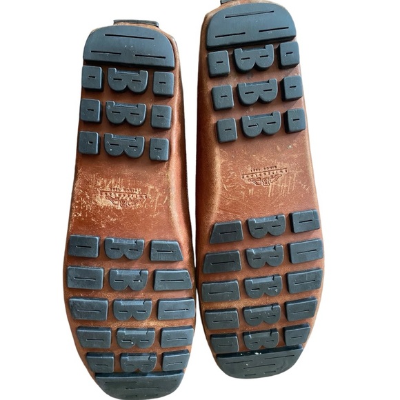 Bally Suede Italian 100% Authentic Brown Loafers in original box VTG Size 13D - Picture 7 of 11